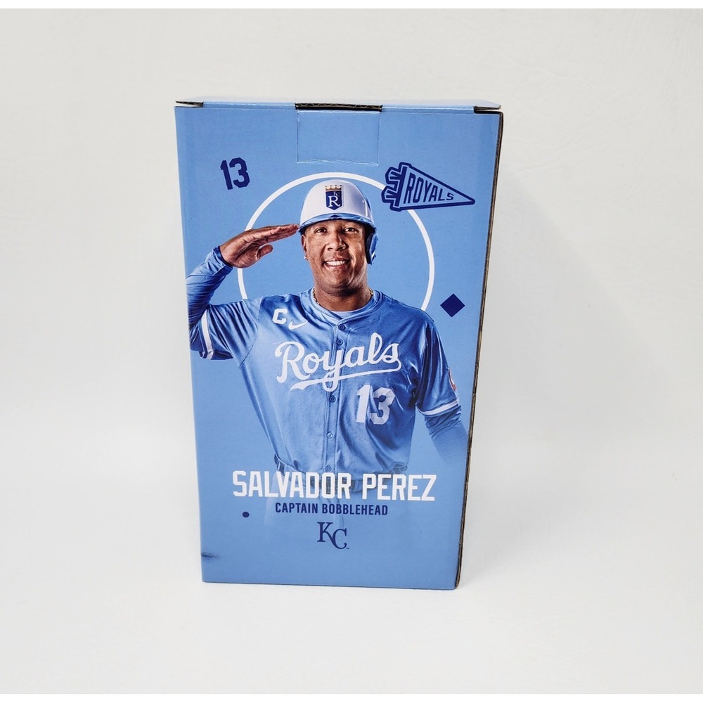 2025 Salvador Perez Captain Salute Bobblehead KC Royals Pick Six 6 SGA Baseball